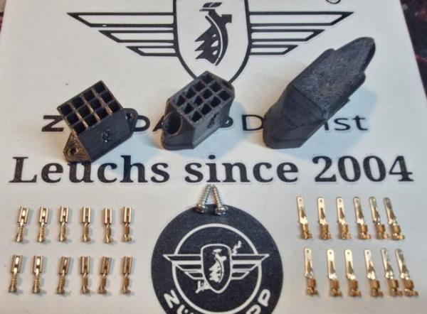 Kabelbaum 29 teilige Steckverbindung Cockpit – verbesserte Ausführung – Zündapp Typ 517 529 530 rundes Cockpit KS 50 GTS 50